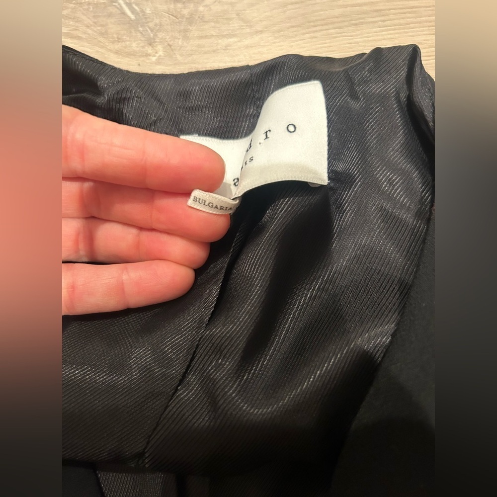 SANDRO PARIS Blazer Jacket in Black / Size 38 / - Picture 8 of 10